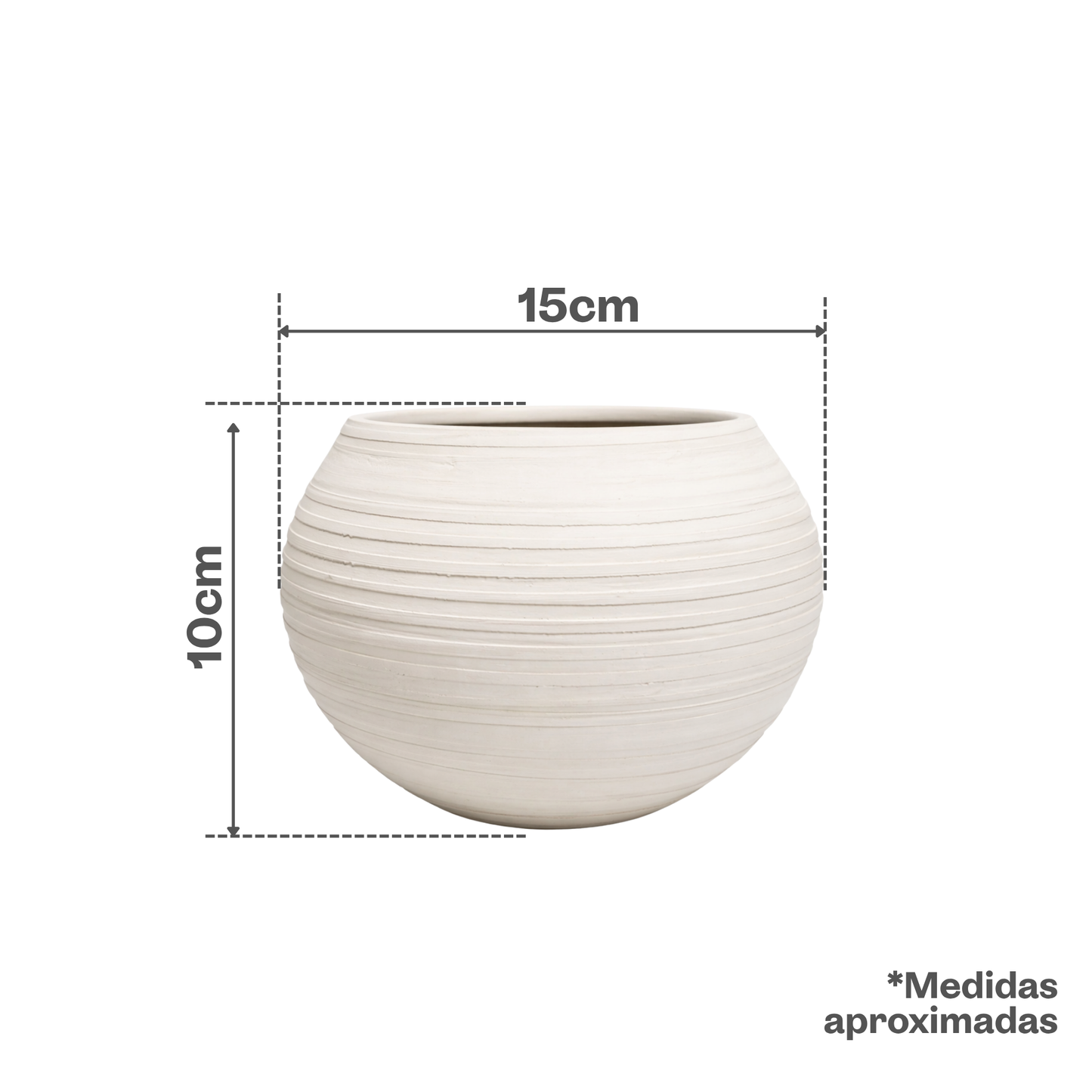 Esfera Mini Peinada Blanca con Plato #2 T34 SET x4