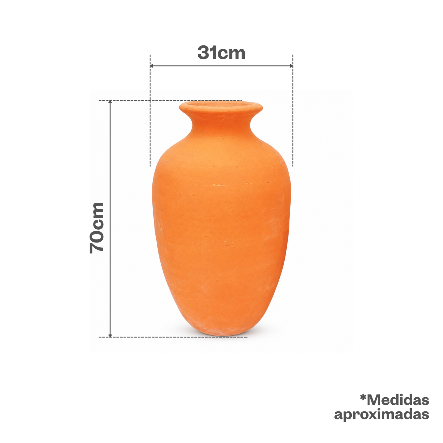 Jarrón Botija Natural #50 T10