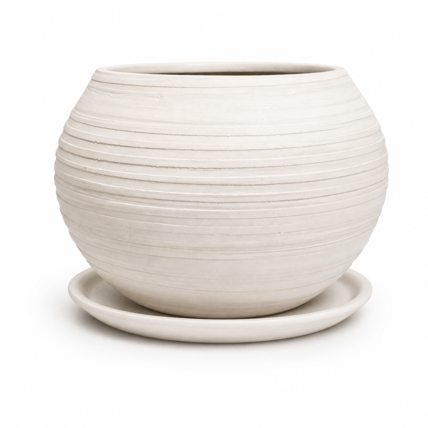 Esfera Mini Peinada Blanca con Plato #1 T34 SET x4