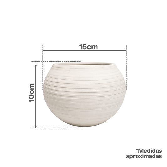 Esfera Mini Peinada Blanca con Plato #2 T34 SET x4