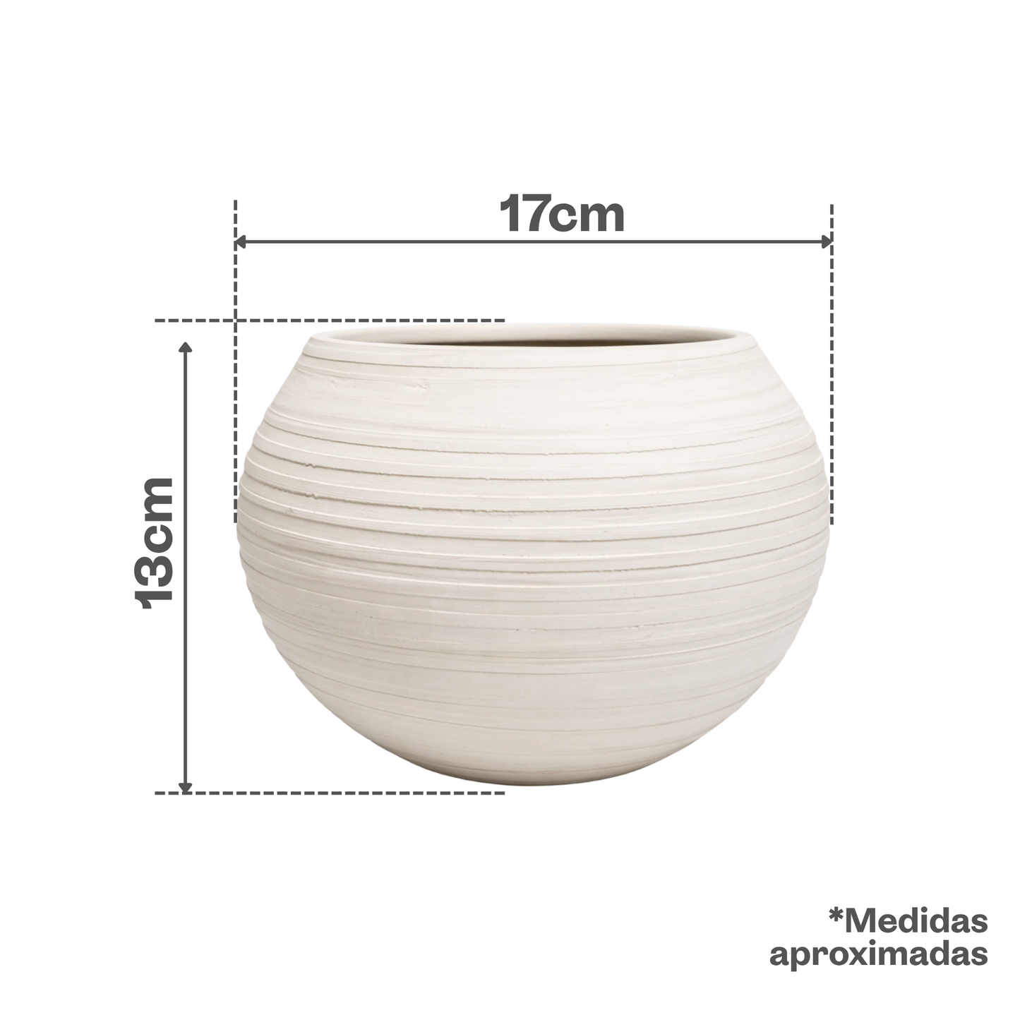 Esfera Mini Peinada Blanca con Plato #3 T34 SET x4