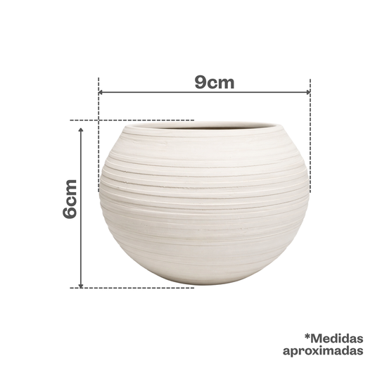 Esfera Mini Peinada Blanca con Plato #0 T34 SET x4